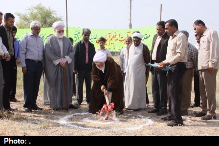 کلنگ زنی مسجد ابوطالب منازل مسکونی شیلات هرمزگان