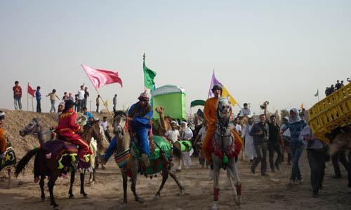 برگزاری مراسم ورود کاروان نمادین امام رضا(ع) از مرز شلمچه به ایران