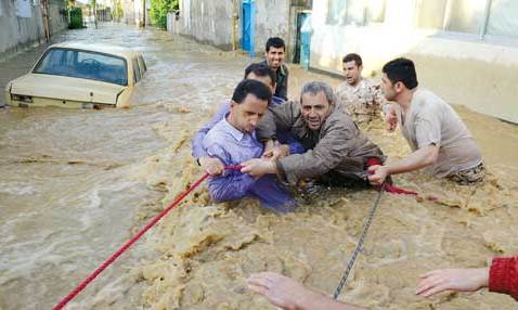 اعزام 120 امدادگر به مناطق سیل زده گیلان