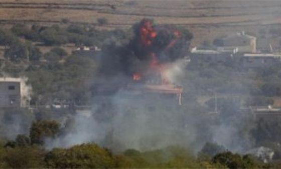 حمله جنگنده های صهیونیستی به پایگاه ارتش سوریه در جولان