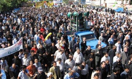 سمنانی ها شعار مرگ بر سران فتنه سردادند