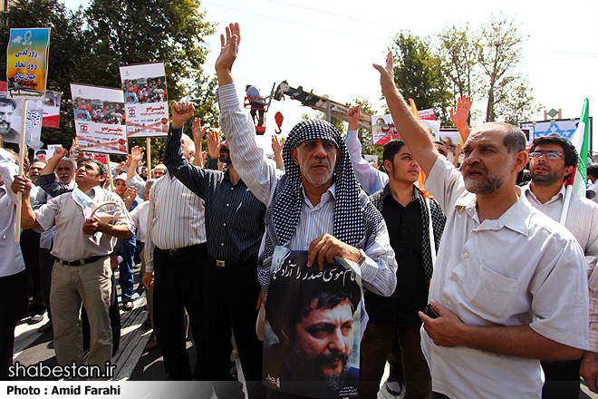 فریادهای مرگ بر اسرائیل در زنجان طنین انداز شد