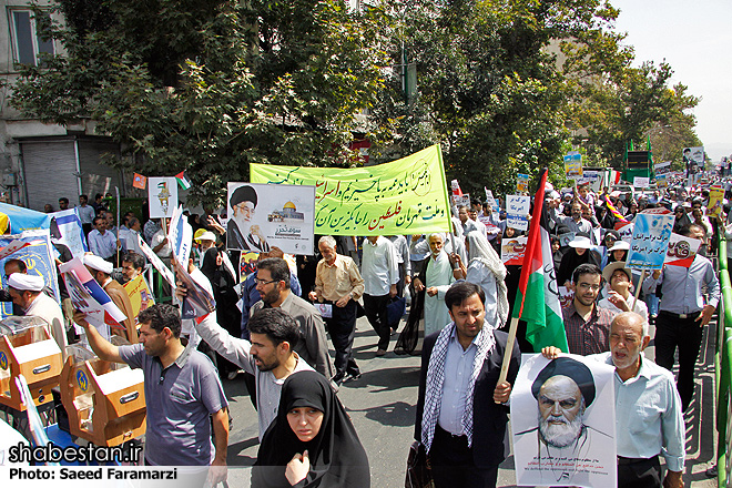 فریادهای مرگ بر اسرائیل در زنجان طنین انداز شد