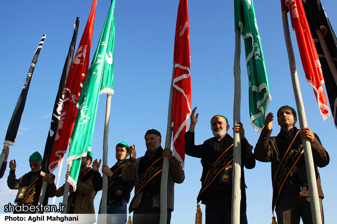 مراسم استقبال از کاروان پیرغلامان حسینی در گرگان برگزار شد