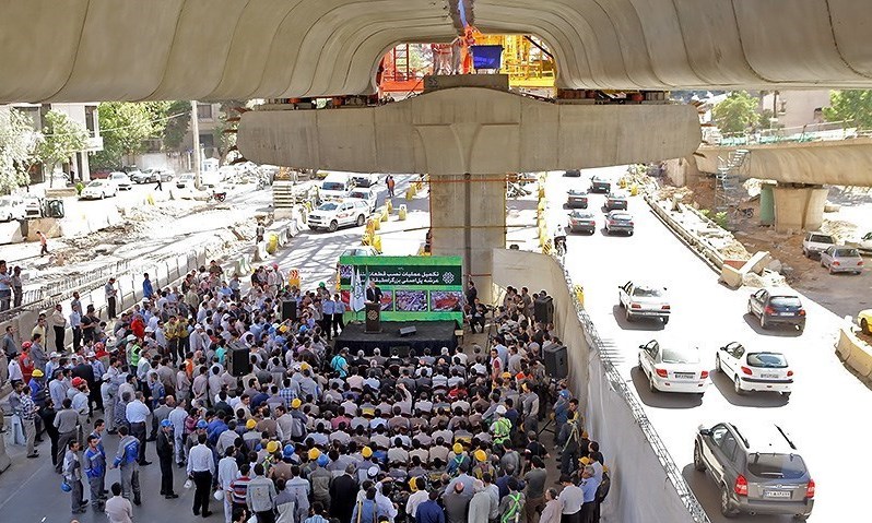 اتصال شرق به غرب با افتتاح پل صدر